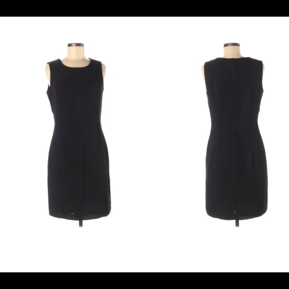 Sag Harbor Black Midi Sheath Dress